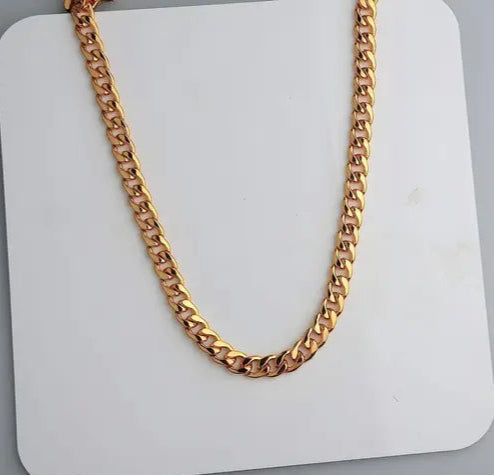 Artificial Gold Chain 1 Gram Gold Plated 20 Inch for boys and men, offering a stylish, affordable accessory for any occasion.