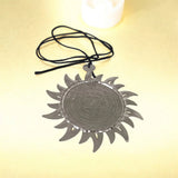 Ashtabhairav Yantra for protection, designed to be hung with a black thread, perfect for home and office to ward off negative energies.