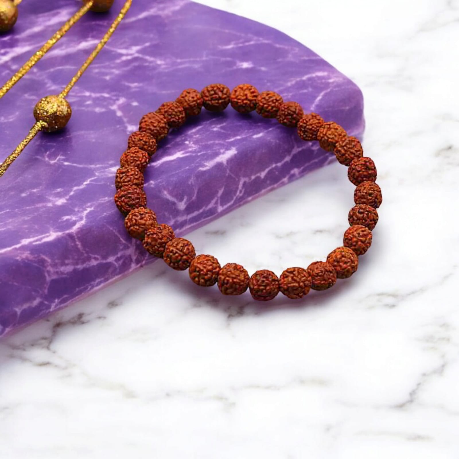 Authentic 6 Mukhi Rudraksha Bracelet – Lab Certified for courage, strength, success, and personal power