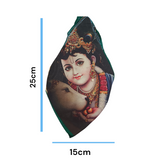 Bal Gopal Gomukhi cotton bag for storing Japa Mala beads, designed for spiritual protection and purity.