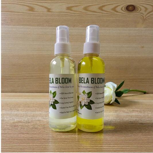 Bela Bloom Spray Attar 100ML set of 2 alcohol-free jasmine floral fragrance bottles