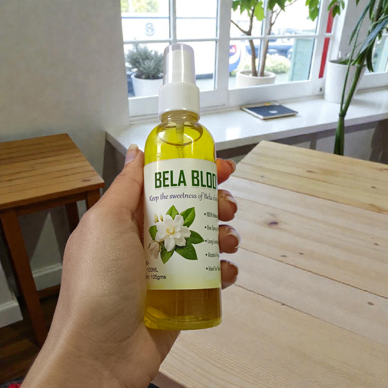 Bela Bloom Spray Attar 100ML set of 2 alcohol-free jasmine floral fragrance bottles
