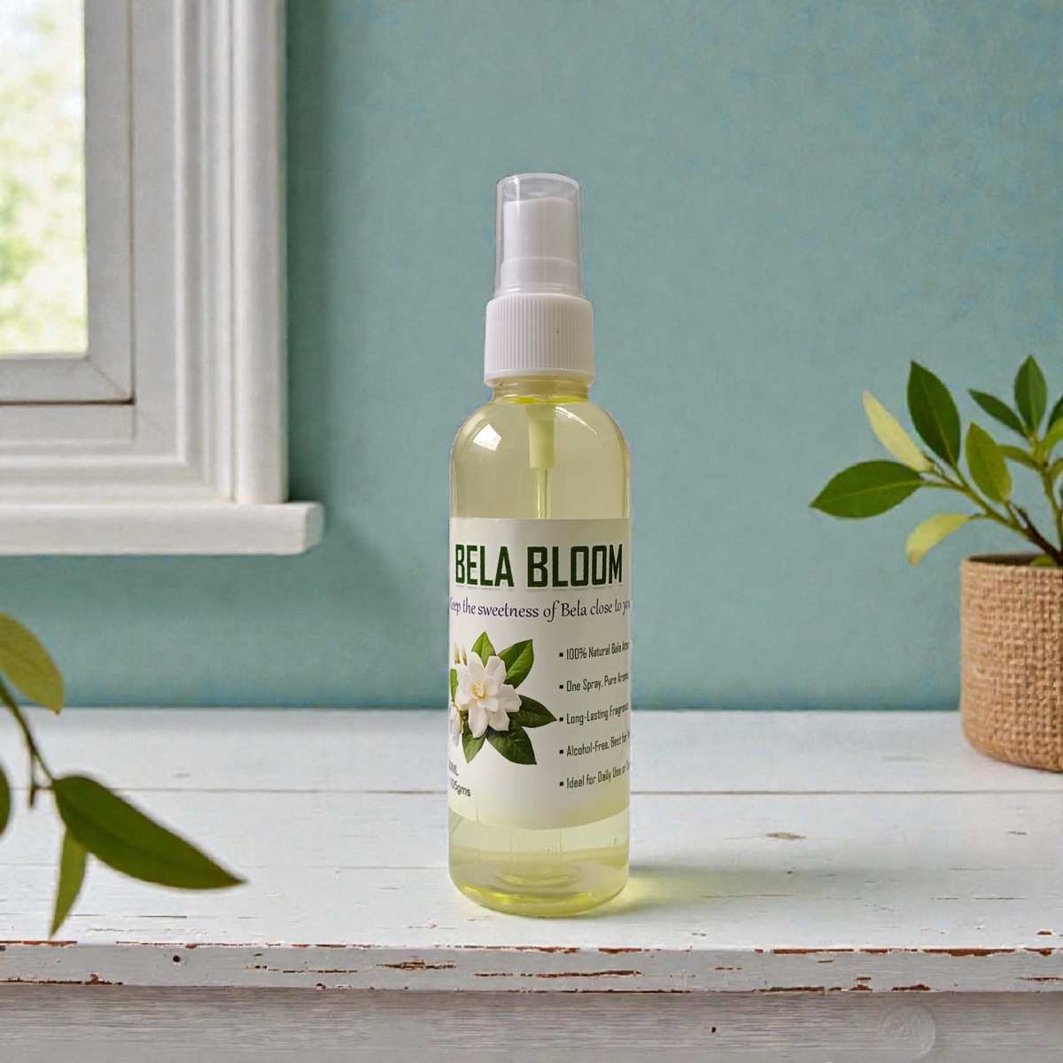 Bela Bloom Spray Attar 100ML set of 2 alcohol-free jasmine floral fragrance bottles