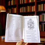 Bhajan Book in Hindi with colorful cover featuring Hindu deities and text mentioning 200+ bhajans and 15+ aartis
