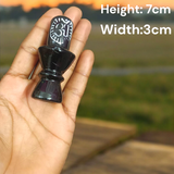Black Marble Stone Shivling for pooja, worship, and spiritual rituals, representing the divine presence of Lord Shiva.