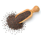 Black Mustard Seeds, used for spiritual rituals, protection, and health benefits in Hindu ceremonies.
