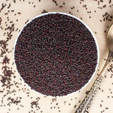 Black Mustard Seeds, used for spiritual rituals, protection, and health benefits in Hindu ceremonies.