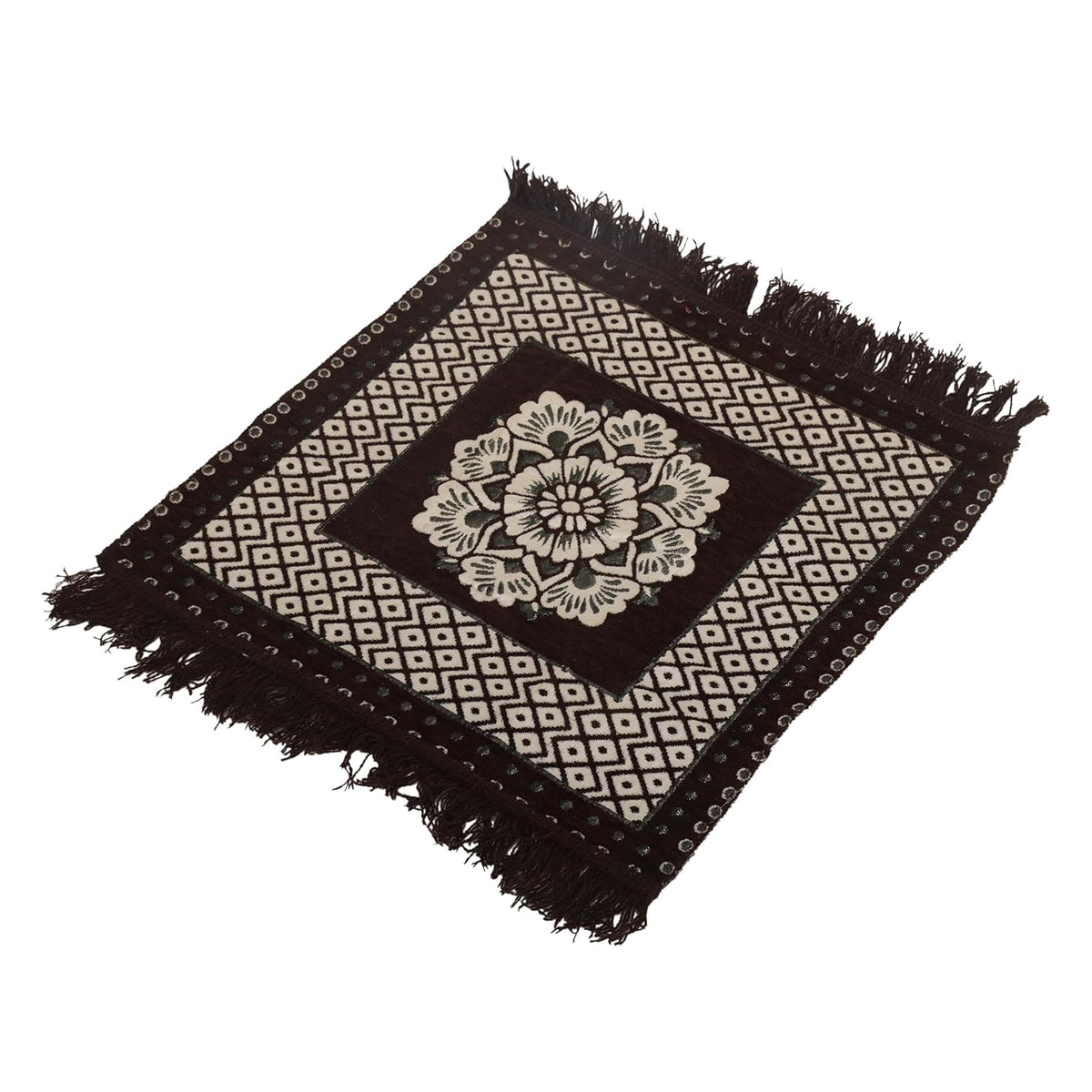 Black Pooja Asan for meditation, pooja, and spiritual practices to create a grounded and protected space.