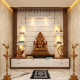 Black Pooja Asan for meditation, pooja, and spiritual practices to create a grounded and protected space.