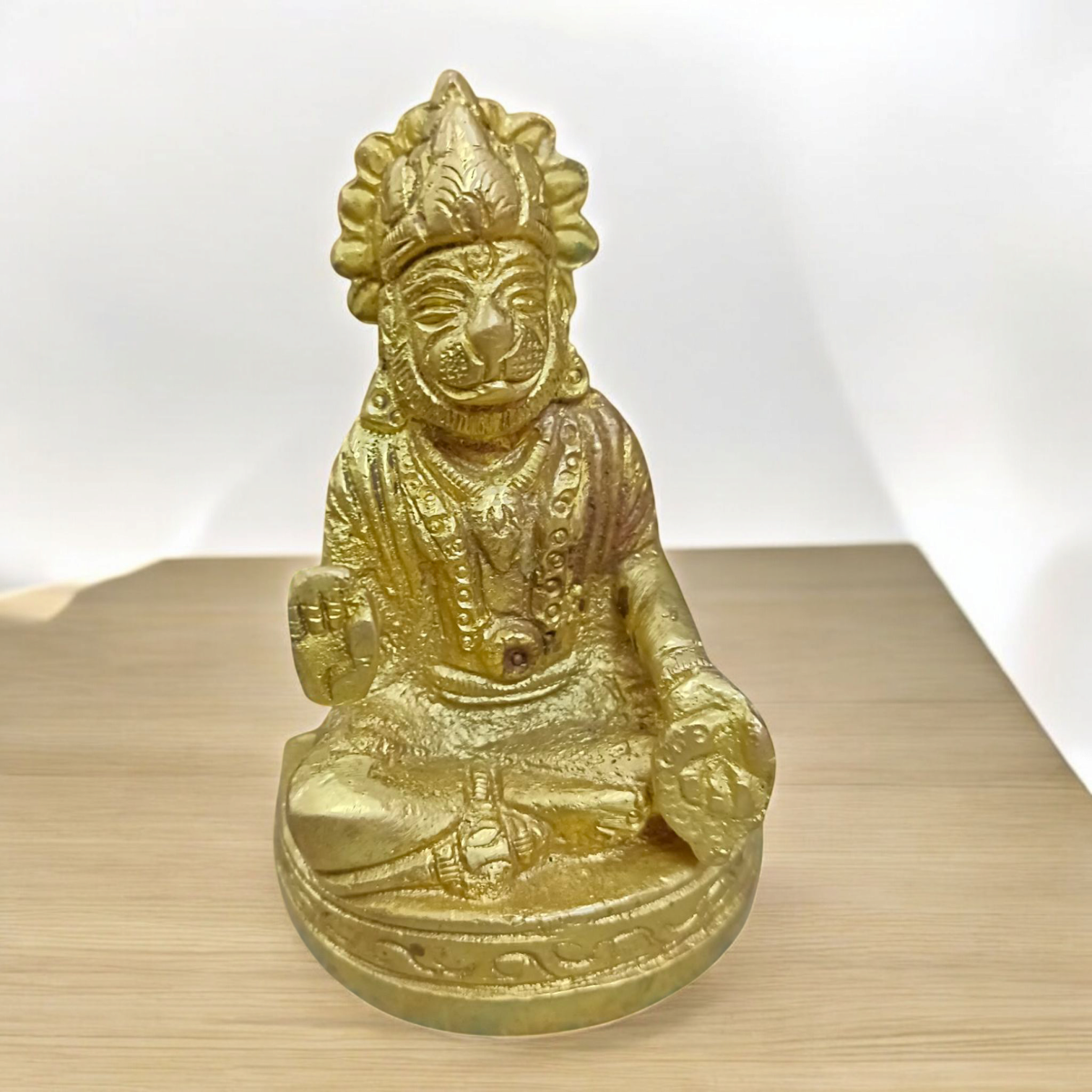Blessing Hanuman Ji Murti in a beautiful design, symbolizing strength and devotion, perfect for worship and home decor.