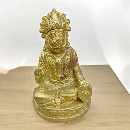 Blessing Hanuman Ji Murti in a beautiful design, symbolizing strength and devotion, perfect for worship and home decor.