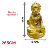 Blessing Hanuman Ji Murti in a beautiful design, symbolizing strength and devotion, perfect for worship and home decor."