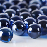 Blue Marbles Set of 20, used for spiritual remedies, energy balancing, and enhancing positive energy in the home or office.