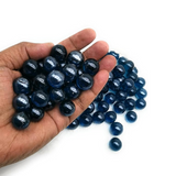 Blue Marbles Set of 20, used for spiritual remedies, energy balancing, and enhancing positive energy in the home or office.