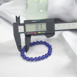 Blue Onyx Bracelet - Use For Good Luck and Happiness – 8MM – Stretchable Bracelet