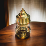 Brass Kapur Lamp for Burning Camphor – Traditional Camphor Burner with Handle for Puja and Rituals