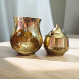 Brass Kapur Lamp for Burning Camphor – Traditional Camphor Burner with Handle for Puja and Rituals