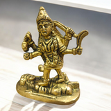 Brass Maa Kali Idol, a powerful depiction of Goddess Kali with intricate details, designed for spiritual worship and protection.