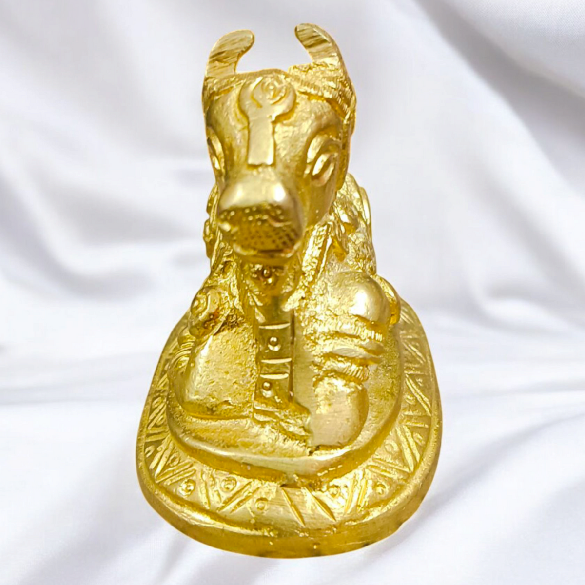  Brass Nandi Statue for Shiv Ji Pooja and Spiritual Worship