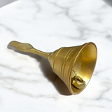 Brass Pooja Bell featuring a Garuda design, perfect for spiritual practices and temple use.