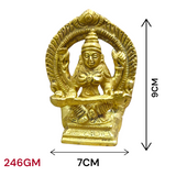 Brass Saraswati Idol for Home Decor and Spiritual Worship