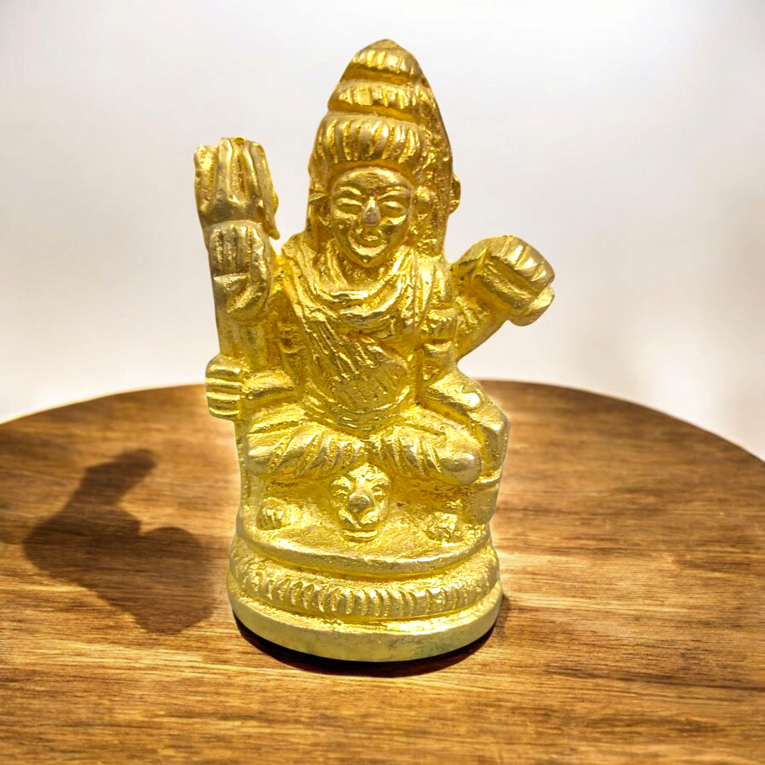 Brass Shiv Ji Murti | Bholenath Brass Idol, intricately designed in brass, representing Lord Shiva's divine blessings and protection for your pooja room or temple.