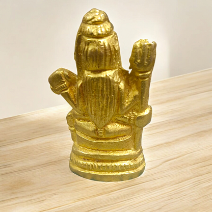 Brass Shiv Ji Murti | Bholenath Brass Idol, intricately designed in brass, representing Lord Shiva's divine blessings and protection for your pooja room or temple.