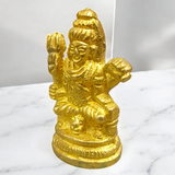 Brass Shiv Ji Murti | Bholenath Brass Idol, intricately designed in brass, representing Lord Shiva's divine blessings and protection for your pooja room or temple.