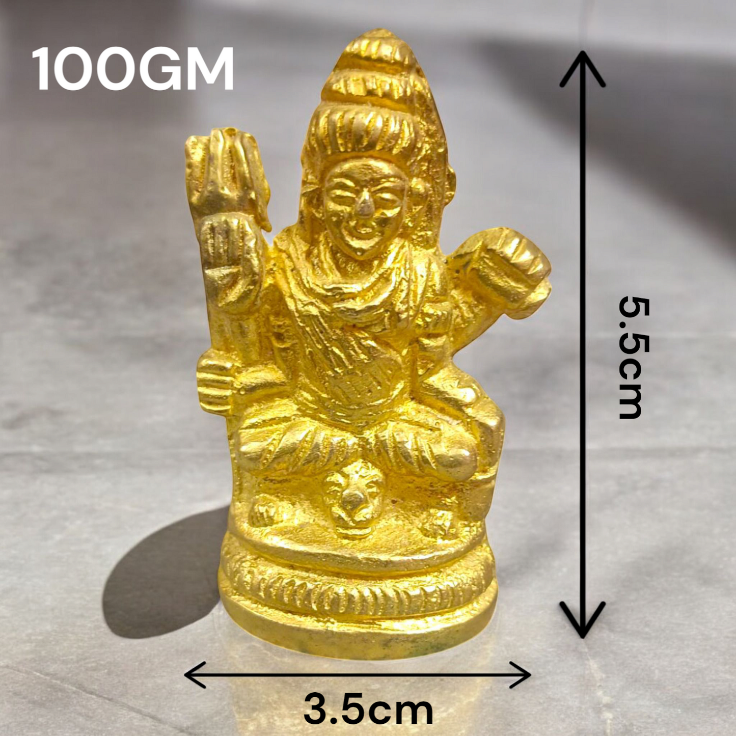 Brass Shiv Ji Murti | Bholenath Brass Idol, intricately designed in brass, representing Lord Shiva's divine blessings and protection for your pooja room or temple.