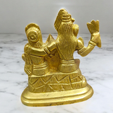 Brass Shiv Parivar | Shiv Parvati Ganesh Idol showcasing Lord Shiva, Goddess Parvati, and Lord Ganesha, intricately designed in high-quality brass.