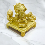 Brass Shivling Statue For Home Temple crafted in high-quality brass with fine detailing for spiritual worship and blessings.