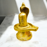 Brass Shivling with Sheshnaag for Spiritual Worship and Home Decor