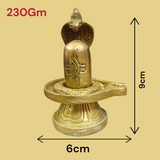 Brass Shivling with Sheshnaag for Spiritual Worship and Home Decor
