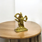 Brass idol of Goddess Kali in traditional fierce form, ideal for worship, spiritual rituals, and protection in home or temple
