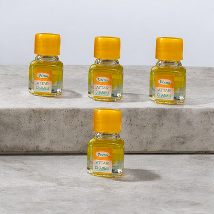 Chameli Attar | Premium Jasmine Perfume Bottle 2ml by Veena with Floral Scent