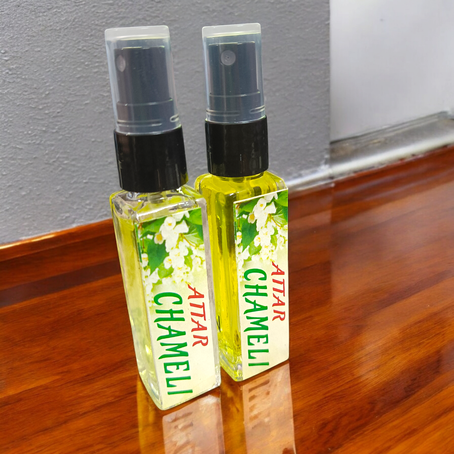 Chameli Spray Attar 25ML, made with pure jasmine essence, offering an alcohol-free, calming floral fragrance ideal for Hanuman Ji worship and spiritual practices.