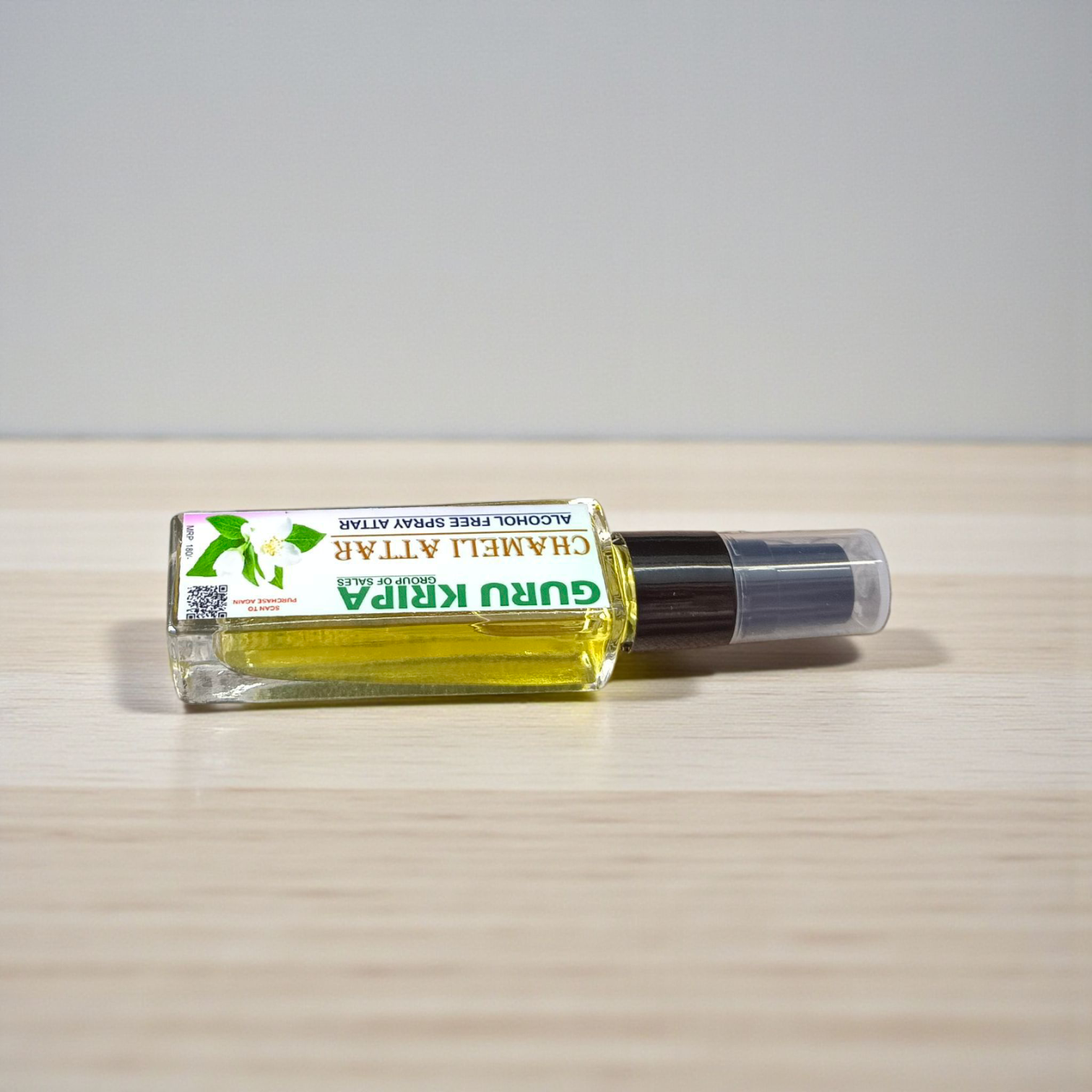 Chameli Spray Attar 25ML, made with pure jasmine essence, offering an alcohol-free, calming floral fragrance ideal for Hanuman Ji worship and spiritual practices