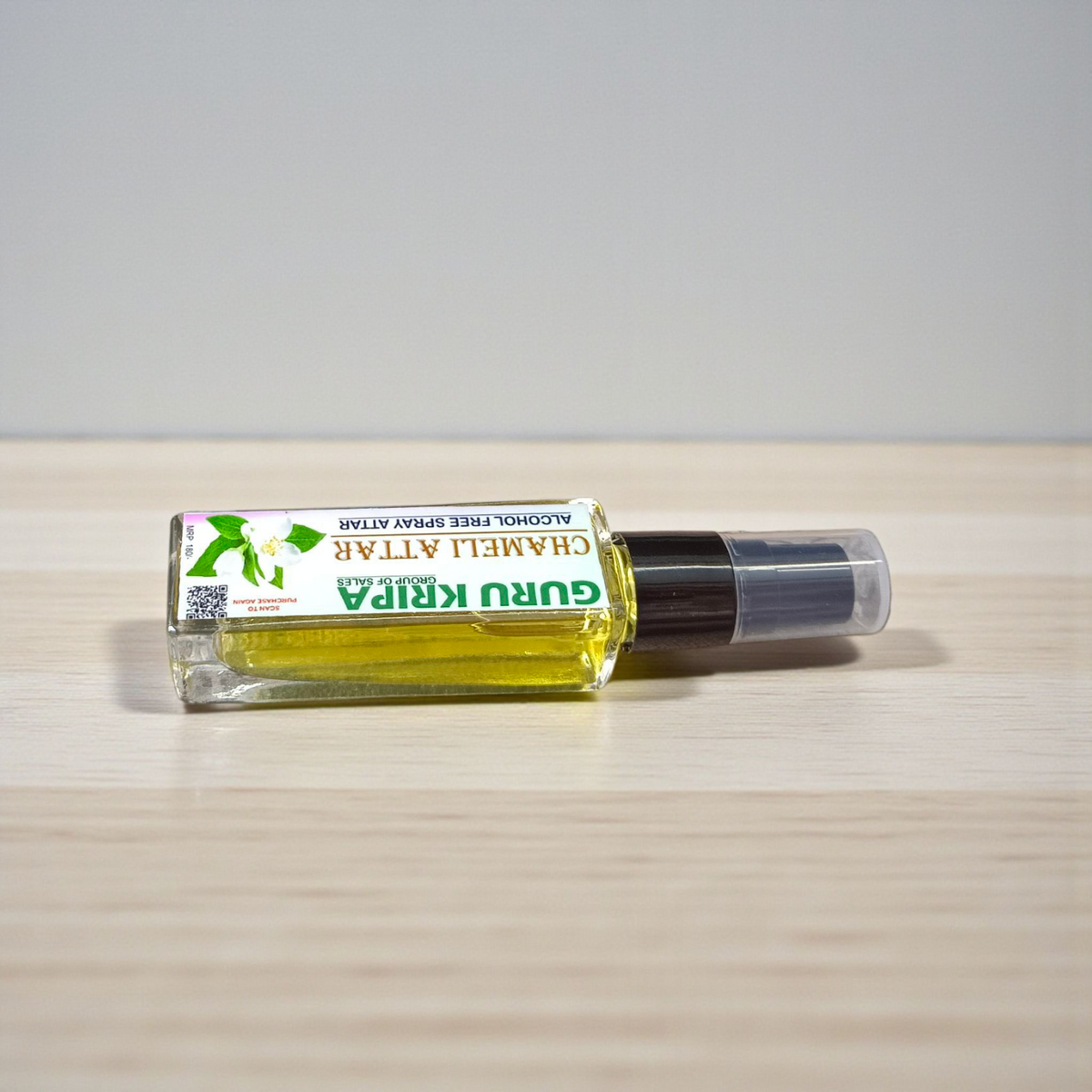 Chameli Spray Attar 25ML, made with pure jasmine essence, offering an alcohol-free, calming floral fragrance ideal for Hanuman Ji worship and spiritual practices