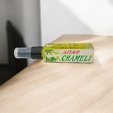 Chameli Spray Attar 25ML, made with pure jasmine essence, offering an alcohol-free, calming floral fragrance ideal for Hanuman Ji worship and spiritual practices.