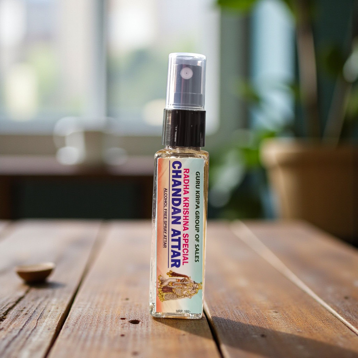 Chandan Spray Attar 25ML – Alcohol-free sandalwood fragrance for Shiv Ji worship, pooja, and meditation, offering a calming and purifying aroma