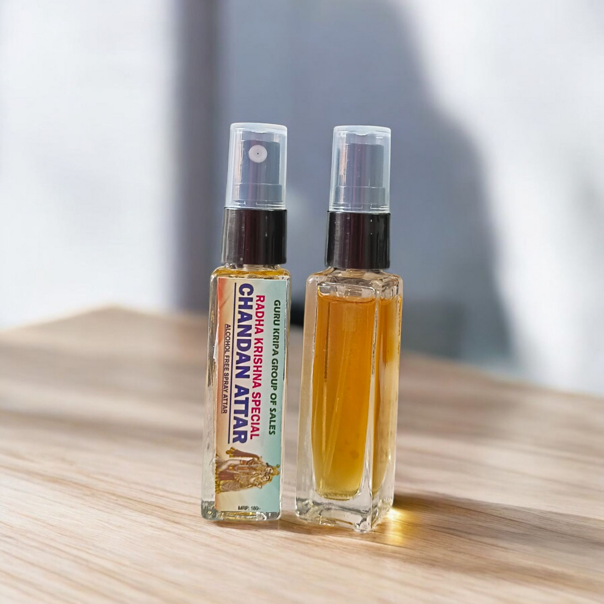 Chandan Spray Attar 25ML – Alcohol-free sandalwood fragrance for Shiv Ji worship, pooja, and meditation, offering a calming and purifying aroma