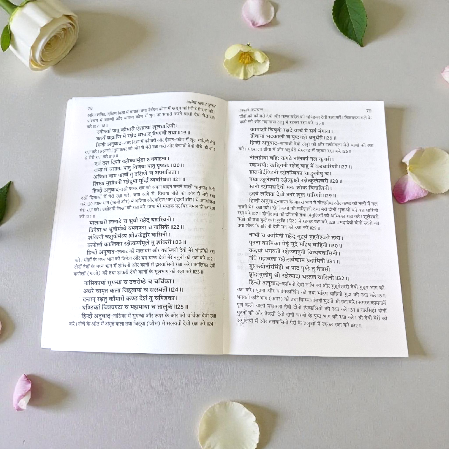 Chandi Upasana In Hindi Book with spiritual mantras and Hindu devotional content