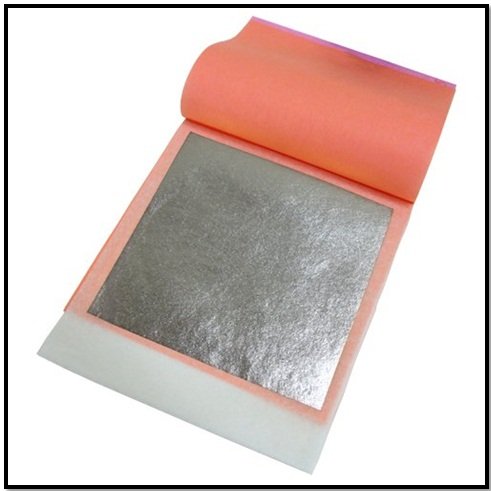 Chandi Vark Silver Leaf for Hanuman Ji – Set of 10 pure silver leaves, ideal for worship and pooja to invoke blessings of strength and protection.