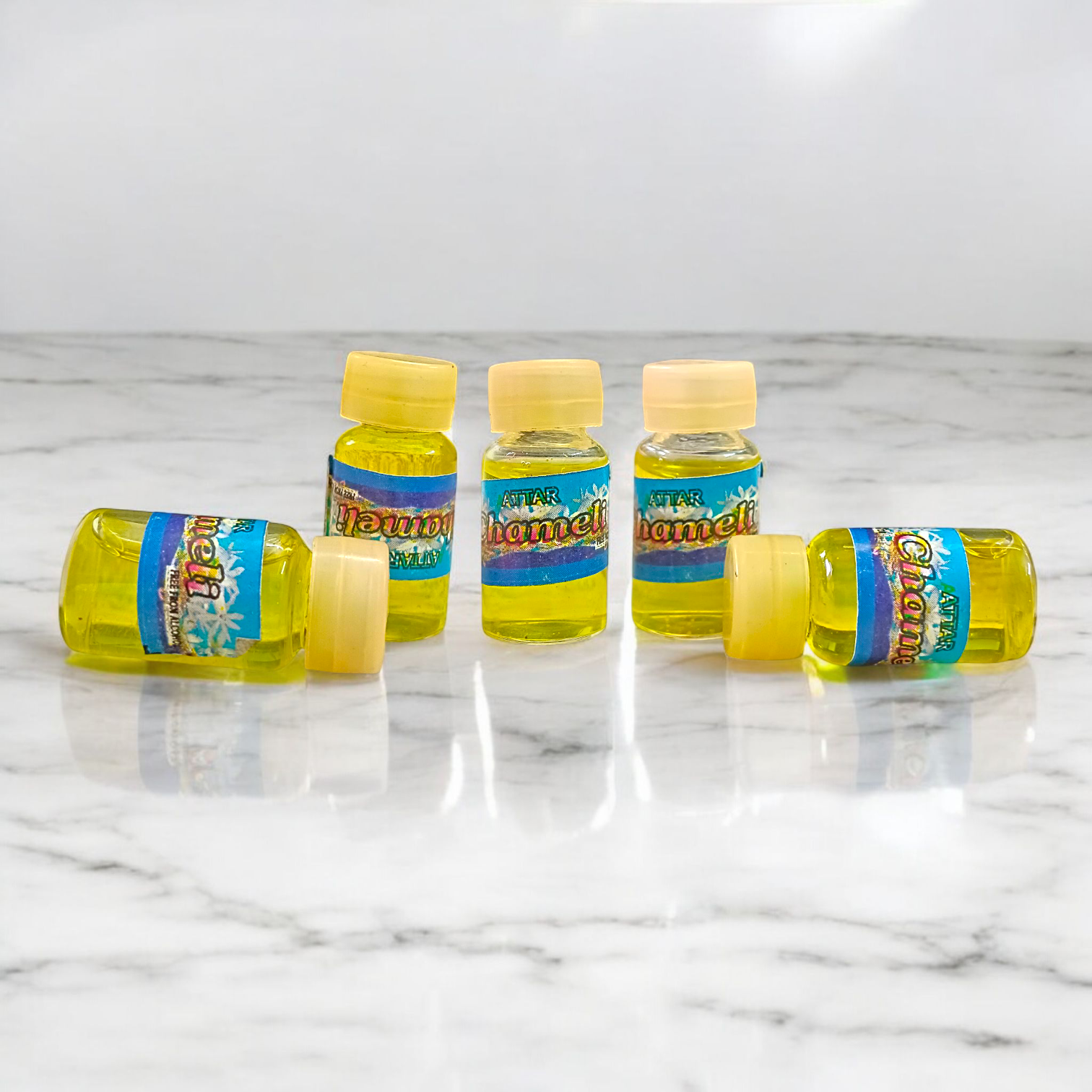 Chemali Attar 4ML, a natural jasmine fragrance ideal for worship, prayer, and spiritual rituals, promoting peace and positive energy