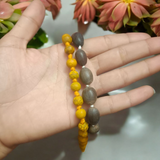  Combo of Kamal Gutta Mala and Haldi Mala, lab-certified, for meditation and spiritual healing.
