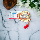 Combo of White and Red Gunja Mala made of 108+1 original seeds – lab certified, ideal for Hanuman bhakti, Tantra, and spiritual rituals