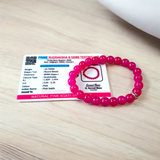 Combo of natural pink agate mala (108+1 beads) and matching bracelet with 6mm beads, used for healing, meditation, and emotional balance