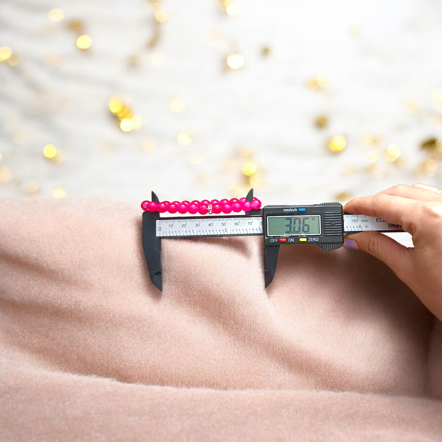 Combo of natural pink agate mala (108+1 beads) and matching bracelet with 6mm beads, used for healing, meditation, and emotional balance