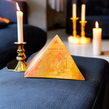 Copper Vastu Pyramid Yantra designed for placement on pillars or columns to enhance energy flow and correct Vastu doshas