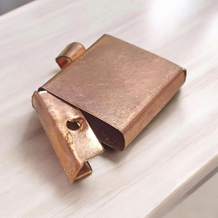 Copper and Silver Square Taweez with Free Bhojpatra Sheet, ideal for spiritual protection, Muslim Tantra, and blessings.